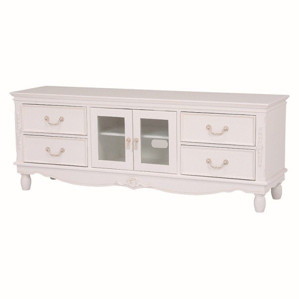 アンティーク調 ＴＶ台 猫脚 彫刻 テレビ台 リビングボード お姫様風 開梱設置サービス込み