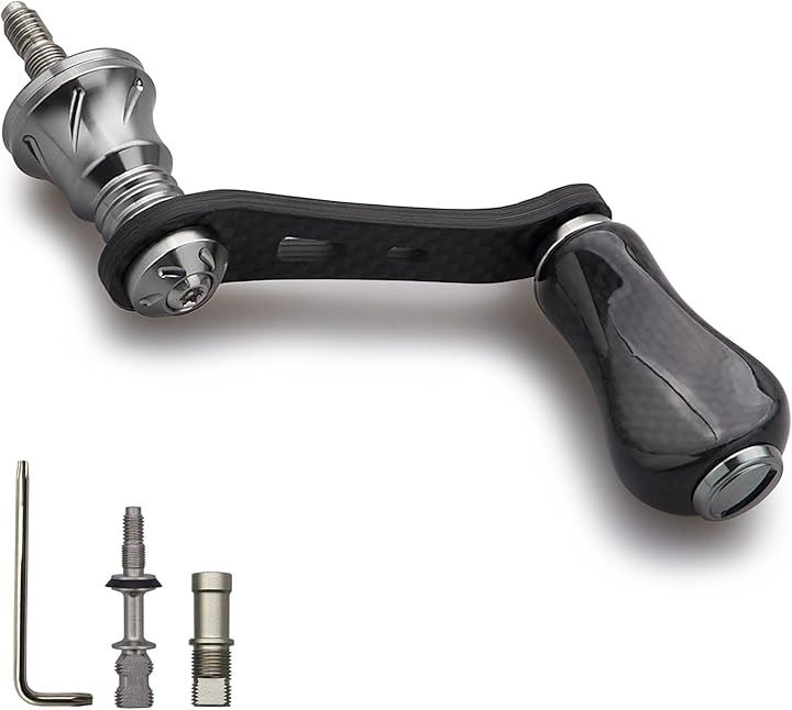 42mm リール ハンドル ノブ 搭載 シマノ ダイワ スピニングリール 通用ライトゲーム 渓流釣りGourd Series -(20mmノブ搭載 - ガンメタル, 42mm)