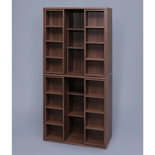 BKS-1890S ウォールナット スライドブックシェルフ メーカー直送