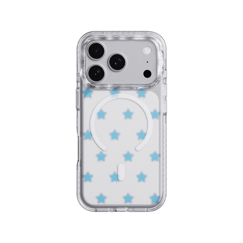【GRAGG】 MAGSAFE LAYERS FRAME CASE CLEAR - STAR CANDY BLUE 正規品