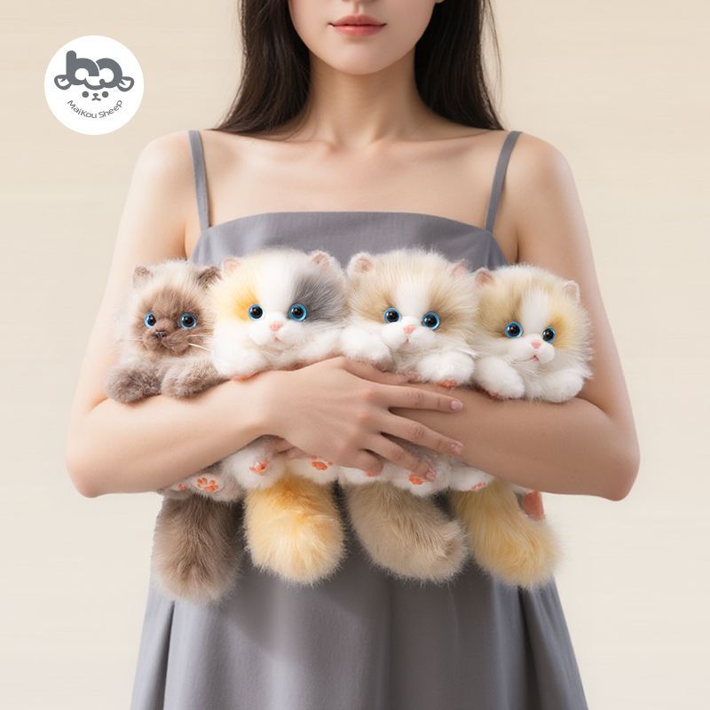 【公式正規品】 高品質のシミュレーション猫のおもちゃ人形子供や友達へのクリスマス・新年・誕生日プレゼント！孤独を紛らわせ家族・高齢者・子供たちとの一緒の時間を彩る