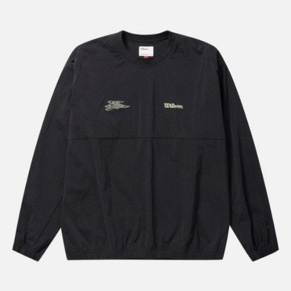 長袖Tシャツ VQA W243001LTW93-BLK 男性用フラッグウーブンピステ