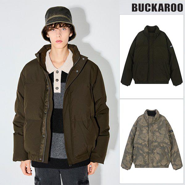 [驪州店] 男性用横糸ハイネックパッファーダウンジャンパー(B244DW450P)