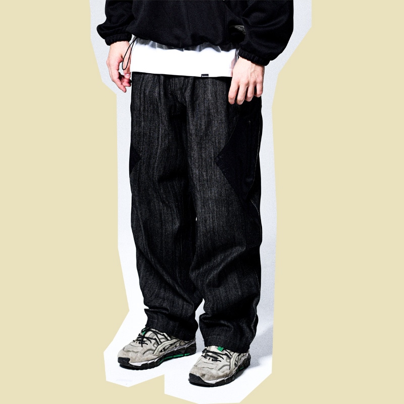 DIPPING SAUCE TWO TUCK DENIM PANTS