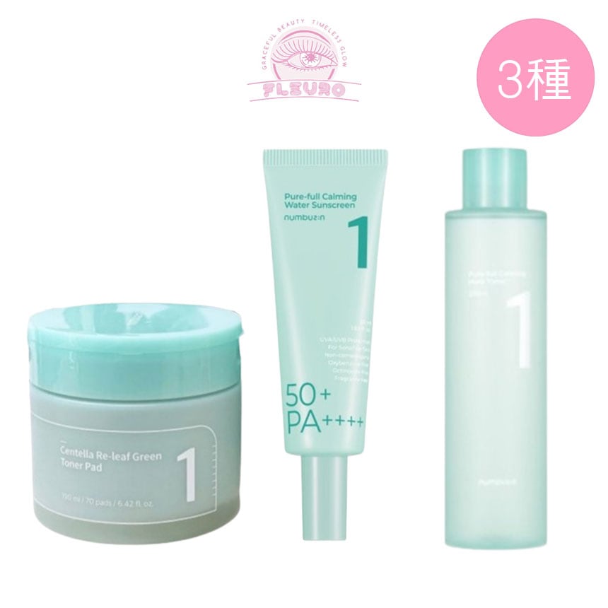 1番清楚真っ透明な水幕線クリーム50ml+1番シカ着替えグリーンパッド70枚+1番静かに清潔な清楚トナー300ml