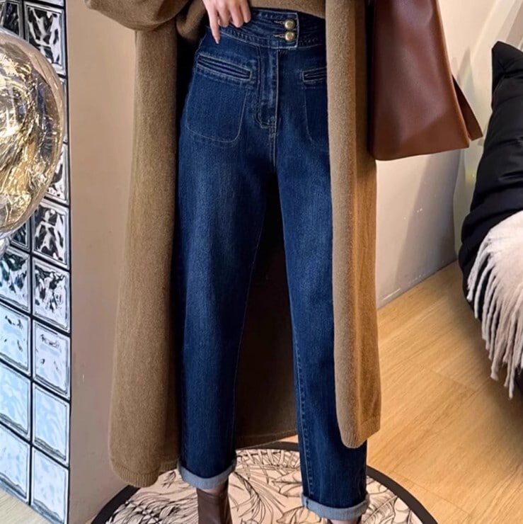 ビックサイズデニム パパハーレムパンツ パンツ デート デニムパンツ かわいい 大人可愛い きれいめ カジュアル 大人 上品 おしゃれ お洒落 かっこいい 大人女子 キュート ガーリー 個性的 クール