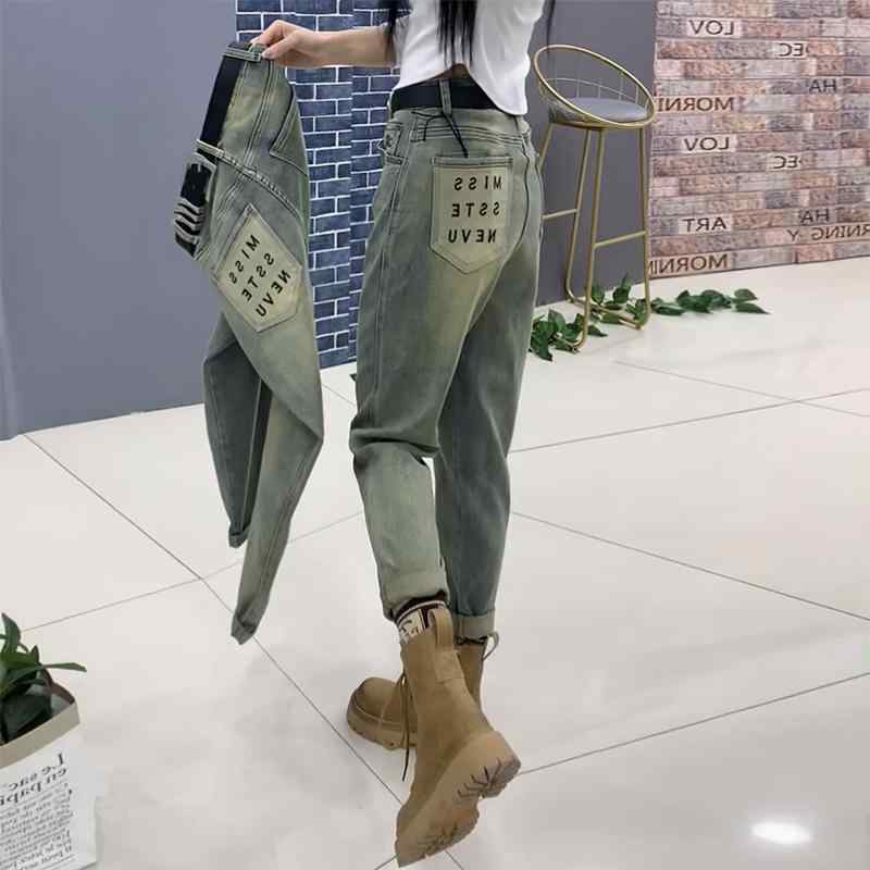 レディース ファッション カジュアル おしゃれ 大きいサイズ ストレート ジーンズ 春秋 パンツ スリム 九分丈 パンツ 5,306円
