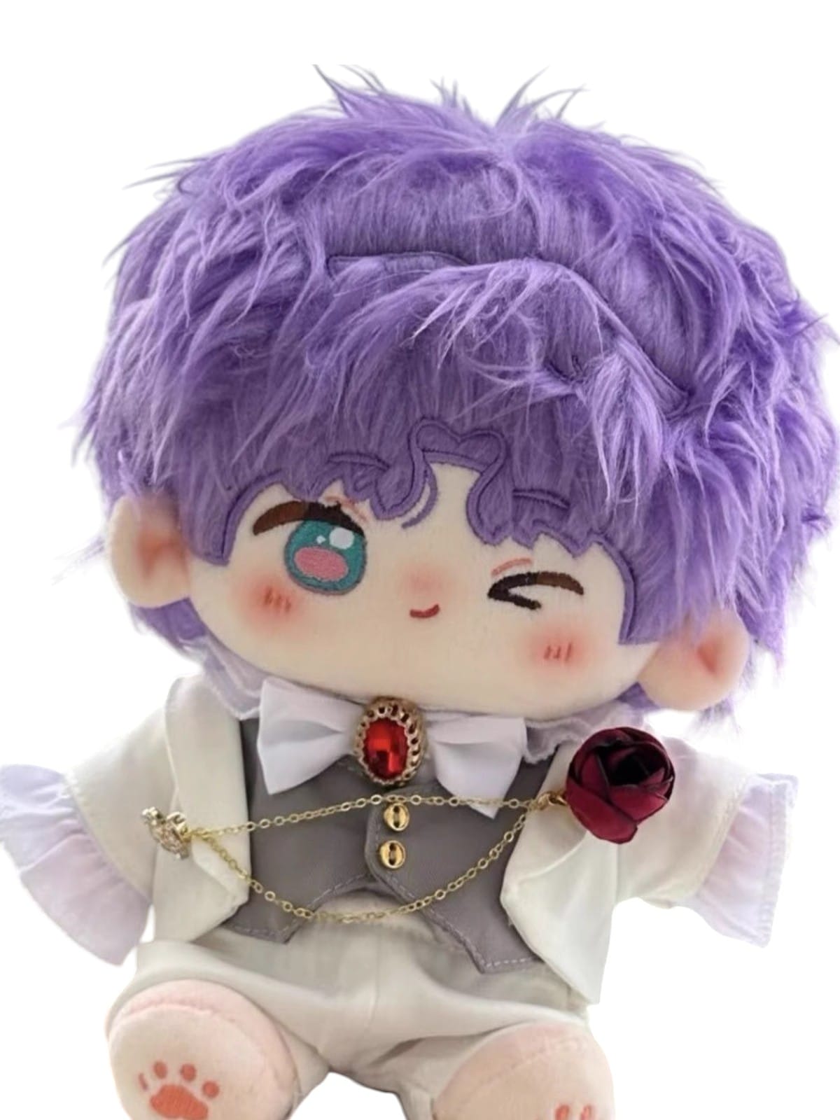 恋と深空 3D乙女ゲーム 祁煜　20cm　ぬいぐるみ　ドール 綿人形 着せ替え　Love and Deepspace　ふわふわ ドールウェア ミニ洋服 骨格入れ ぬい服 着せ替え