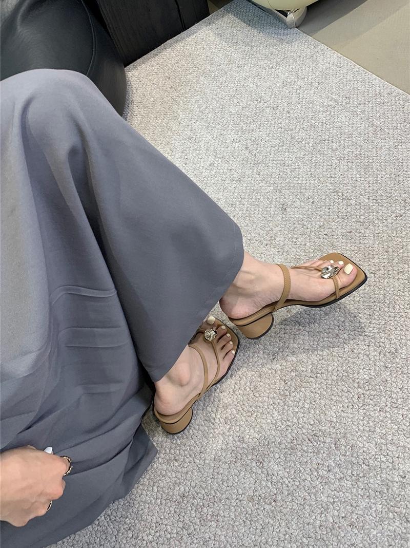 新作 パンプス 韓国系花指ハイヒールサンダル