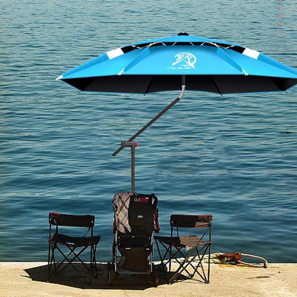 釣り傘 防強化 持ち運び便利 キャリーバッグ付き ガーデンパラソル ブルー