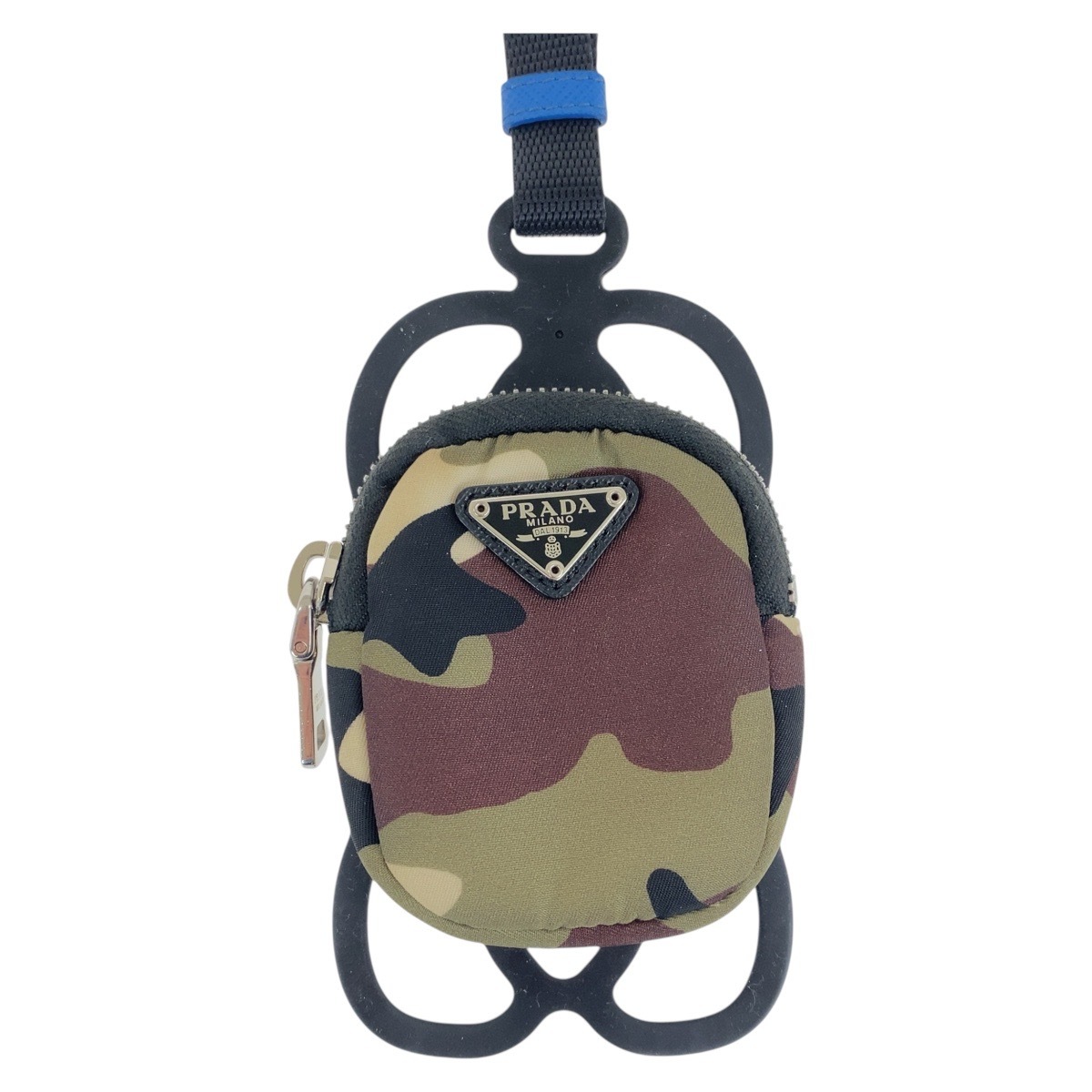 美品 テスート 三角ロゴプレート カーキ マルチカラー シルバー金具 ナイロン/ゴム ポーチ スマホケース iPhoneケース スマートフォンホルダー メンズ 504119 35,230円