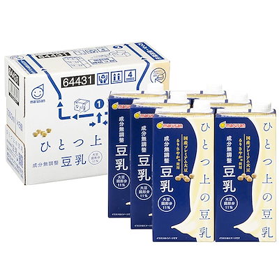 他サイト： マルサン ひとつ上の豆乳 成分無調整 1L×6本の商品画像