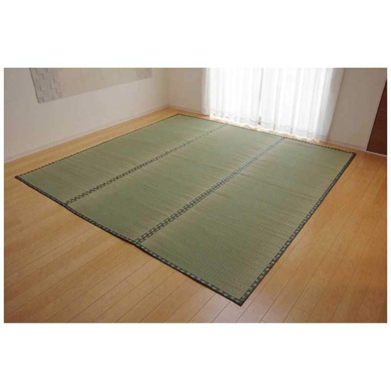 イケヒコ　ラグ い草 双目織「松」(255×255cm/ナチュラル)