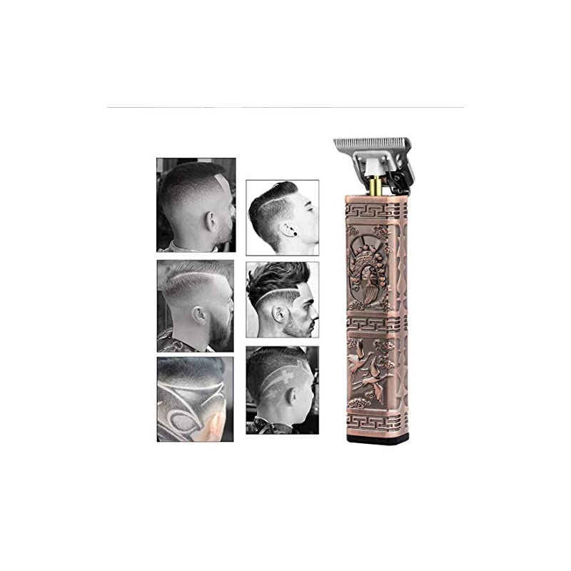 電動バリカン メンズ 散髪 0.1ｍｍ 精密彫刻 4時間連続 2段階パワー 刃水洗可 コードレス