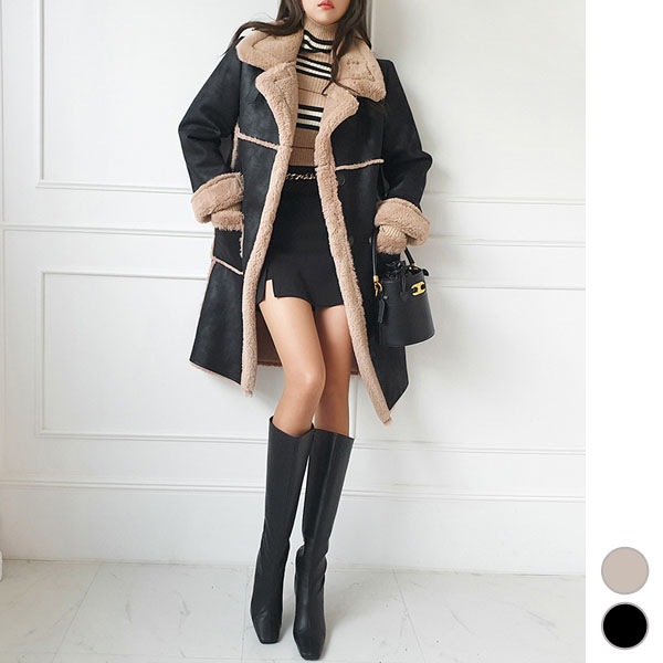 コート レディース ムートンコート アウター 裏ボア 裏起毛 ロングコート ミドル丈 上品 おしゃれ 秋 冬 20代 30代 40代 50代 韓国 to23835