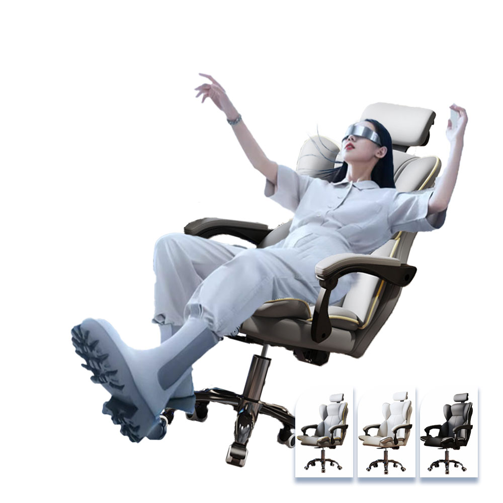 オフィスチェア ヘッドレスチェア パソコンチェア 学習イス ゲーミングチェア ランバーサポート 座面昇降 自宅 ゲーミングチェア 疲れにくい