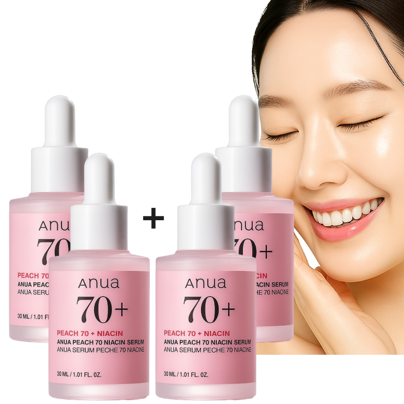 桃70％ナイアシンセラム, 30ml+30ml 4個 保湿, ハリ, 弾力ケア [韓国コスメ] 5,656円