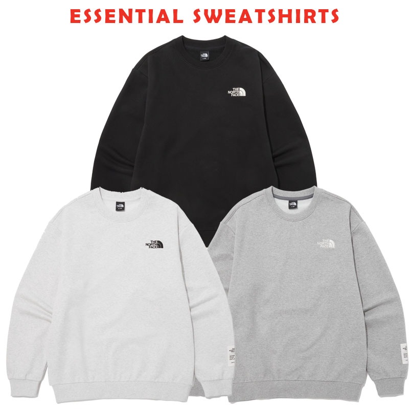 韓国正規品保証 関税負担なし NM5MP55A ESSENTIAL SWEATSHIRTS デイリー 基本 着装 男子 女子 人気 韓国 ファッション 男女共用 アウトドア