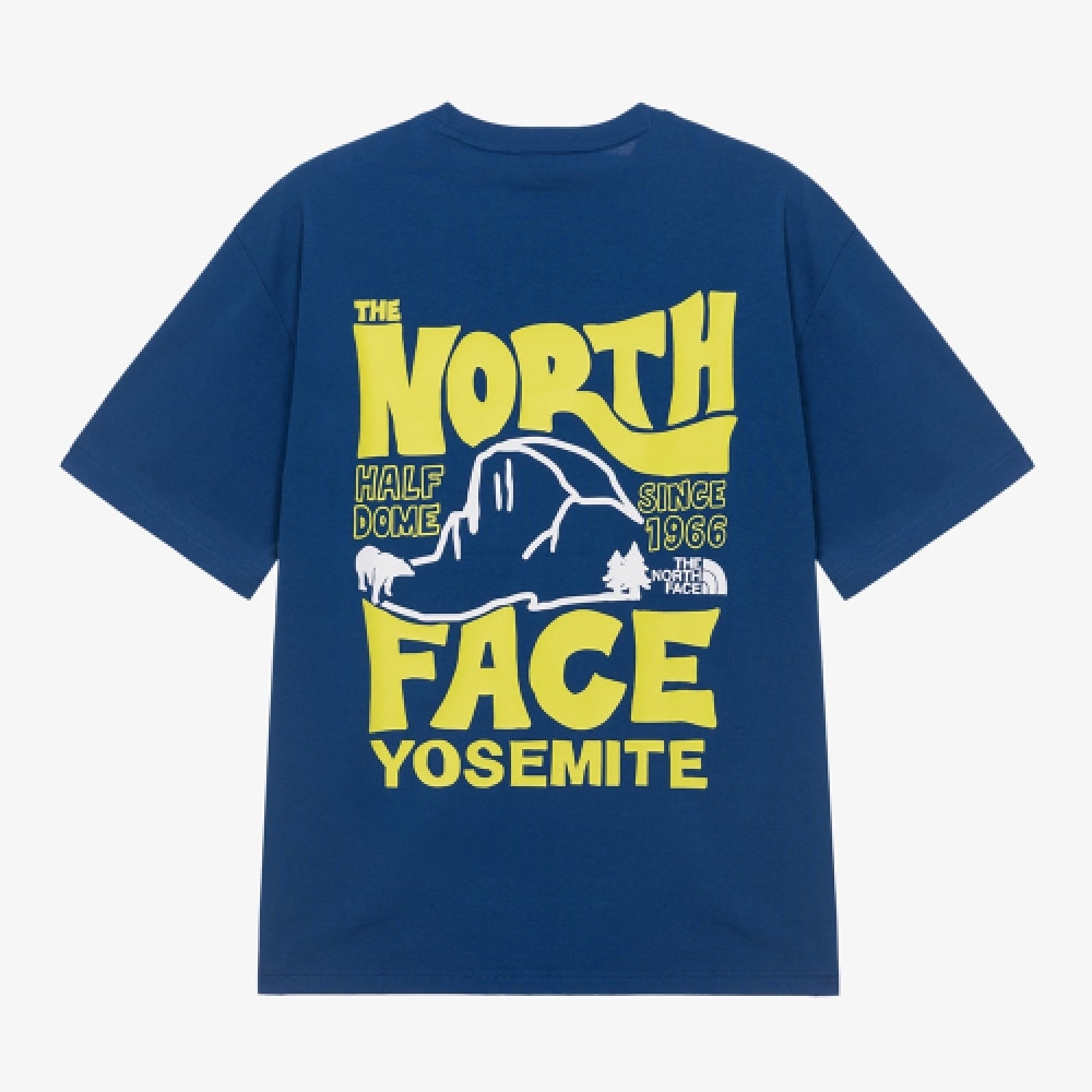 ザ・ノース・フェイス NT7UR07L ホワイトレーベルハーフドーム半袖ラウンドTシャツ_スキューバブルー