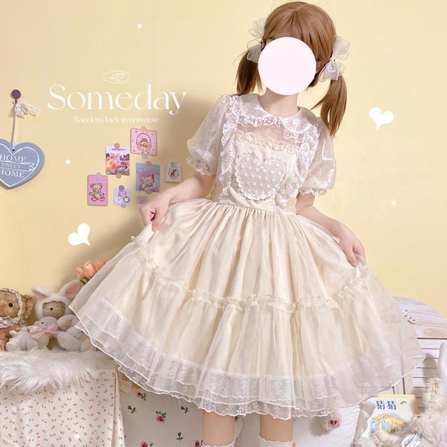 【2枚購入で100円OFF】2wayワンピース脚魅せミニスカート ロリータワンピース Opデイリーlo 半袖 洋装 大人気ワンピースロリータドレス 韓国ファッション ハロウイン 二次元 ロリータ