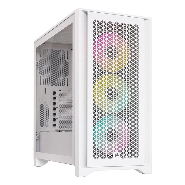 コルセア iCUE 4000D RGB Airflow Mid-Tower True ミドルタワー型PCケース ホワイトPCケース