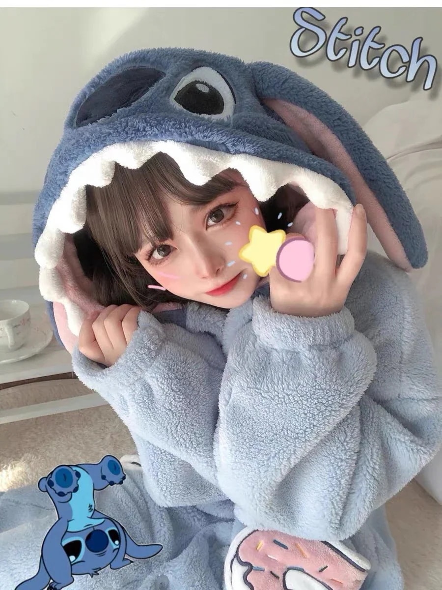 人气新作着ぐるみパジャマ スリーパー女性サンゴ サンゴの綿毛 かわいいパジャマ厚手保温スリーパールームウェア秋冬モデル 46aa448