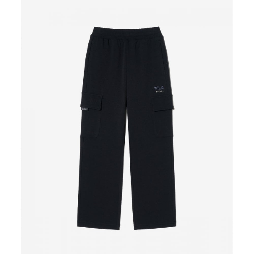 フィラ KIDS 女の子用カーゴジャージーパンツ (FK2FPH1302FBLK)
