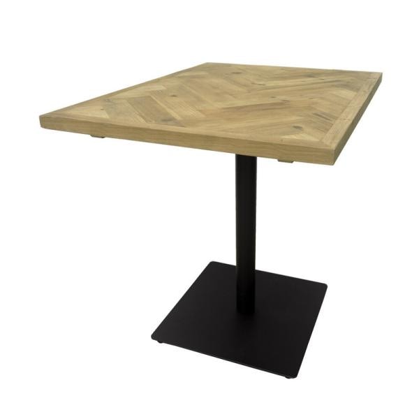 ダイニングテーブル テーブル 2人用 食卓テーブル カフェテーブル 木目 おしゃれ ヘリンボーン柄 60cm ダイニング 食卓 机 デスク 天然木 モミ古材 29,304円