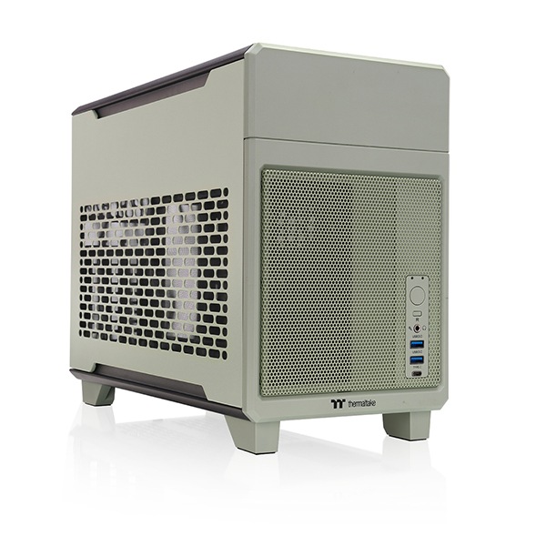 Thermaltake CA-11A-00SENN-J0 TR100 Matcha Green ミニタワー PCケース メーカー直送