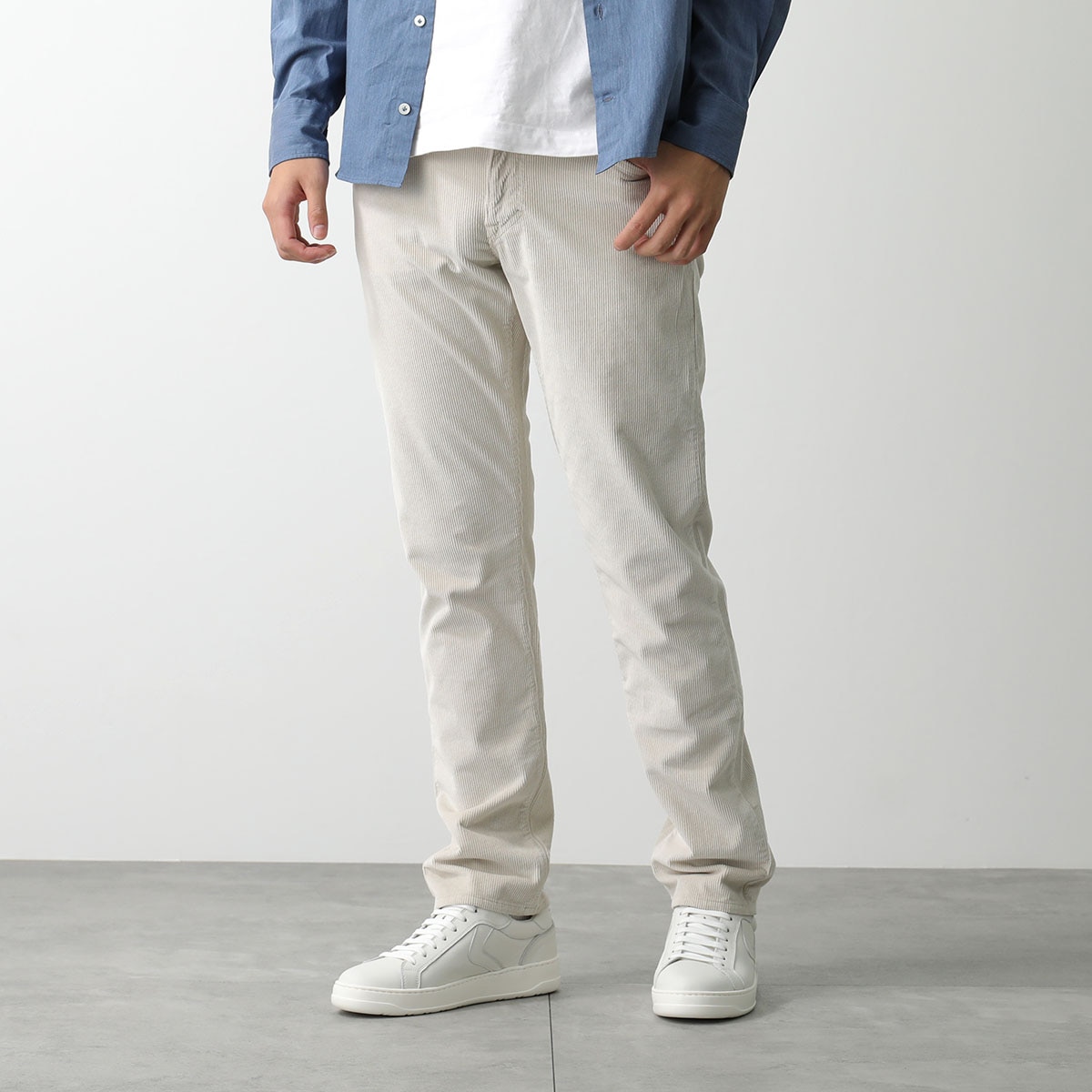 YCHAI イカイ コーデュロイパンツ YPU005 49 1TS0083 メンズ スリムテーパード ストレッチ T004/STUCCO
