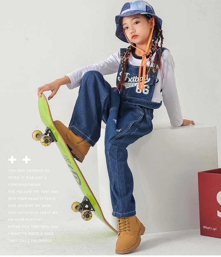 お得セットキッズ ダンス デニム デニムパンツ デニムベスト ジーパン セットアップ ヒップホップ ダンス衣装 子供服 女の子 ジュニア hiphop ジャズダンス 衣装 練習着 ステージ 競技 演出