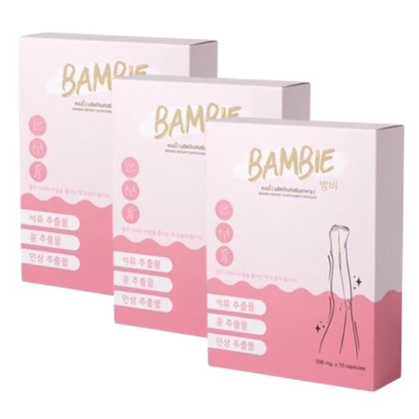 BAMBIE Diet Supplements 1 Box/10 Capsules x 3 Boxes