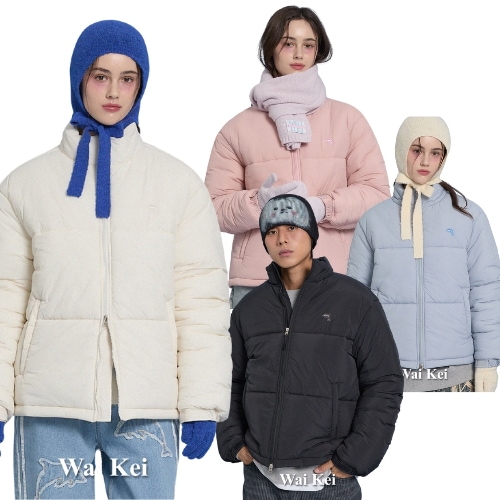 Dolphin Embroidery Short Padding ダウンジャケット 3色 14,140円