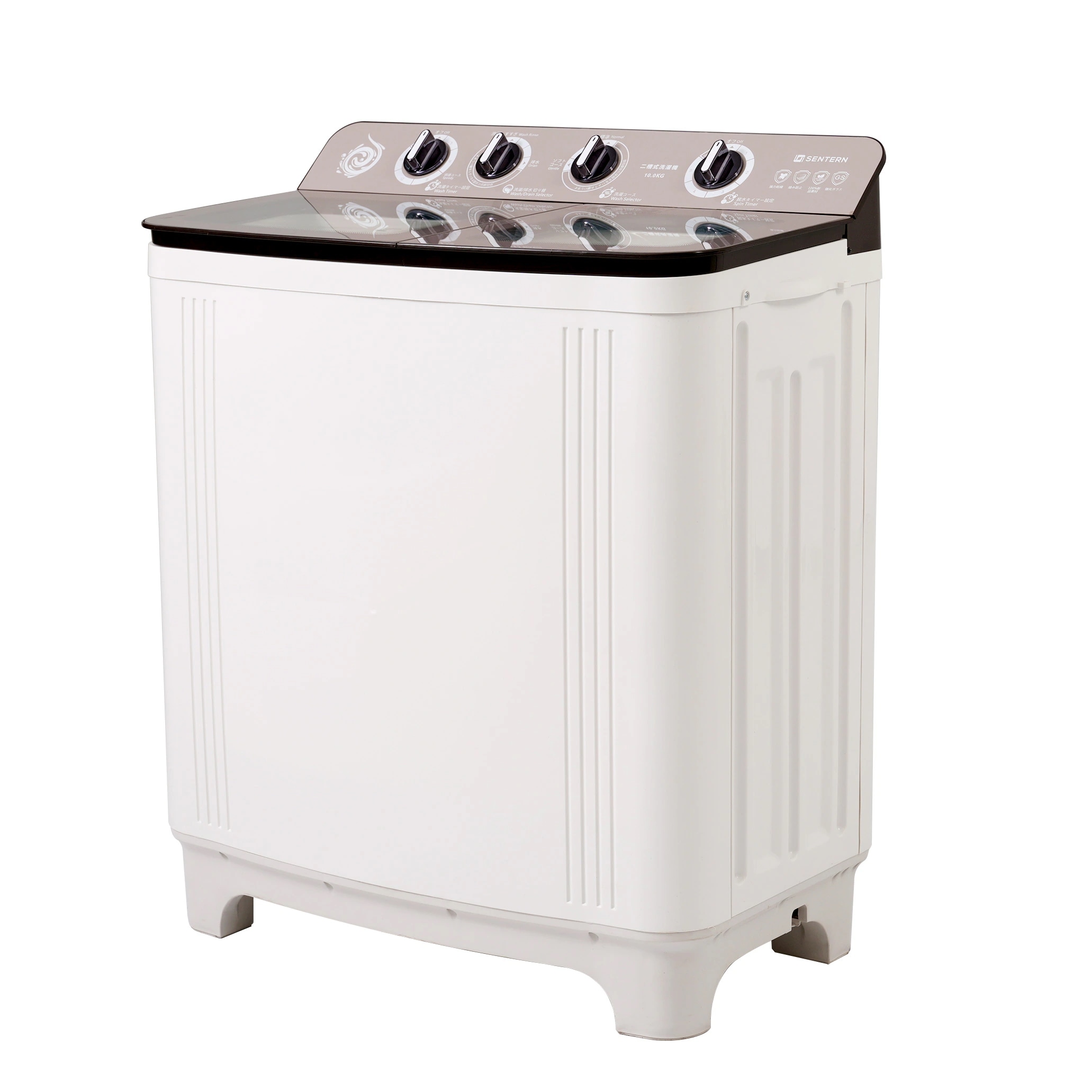 【国内倉庫在庫急速出荷】【新品】【二槽式】洗濯機 洗濯容量10kg 脱水容量8kg 10キロ 8キロ キレイ タイマー コンパクト 一人暮らし 節電 二槽式洗濯機 ステンレス槽 まとめ洗い 脱水器