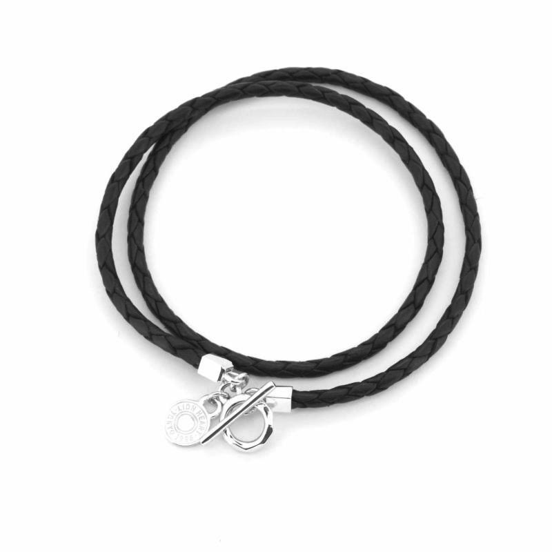 リファインド レザー ダブル ブレスレット シルバー925 本革 牛革 メンズ ブランド 彼氏 プレゼント