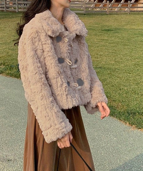 コート アウター Nia/「冬のデートコーデ」「もこもこな肌触り」ショート丈 ボアジャケット レディース