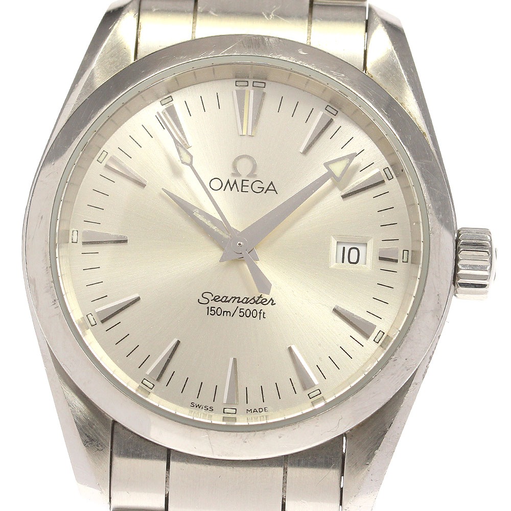 訳あり オメガ OMEGA 2518.30 シーマスター アクアテラ デイト クォーツ ボーイズ _809320【中古】