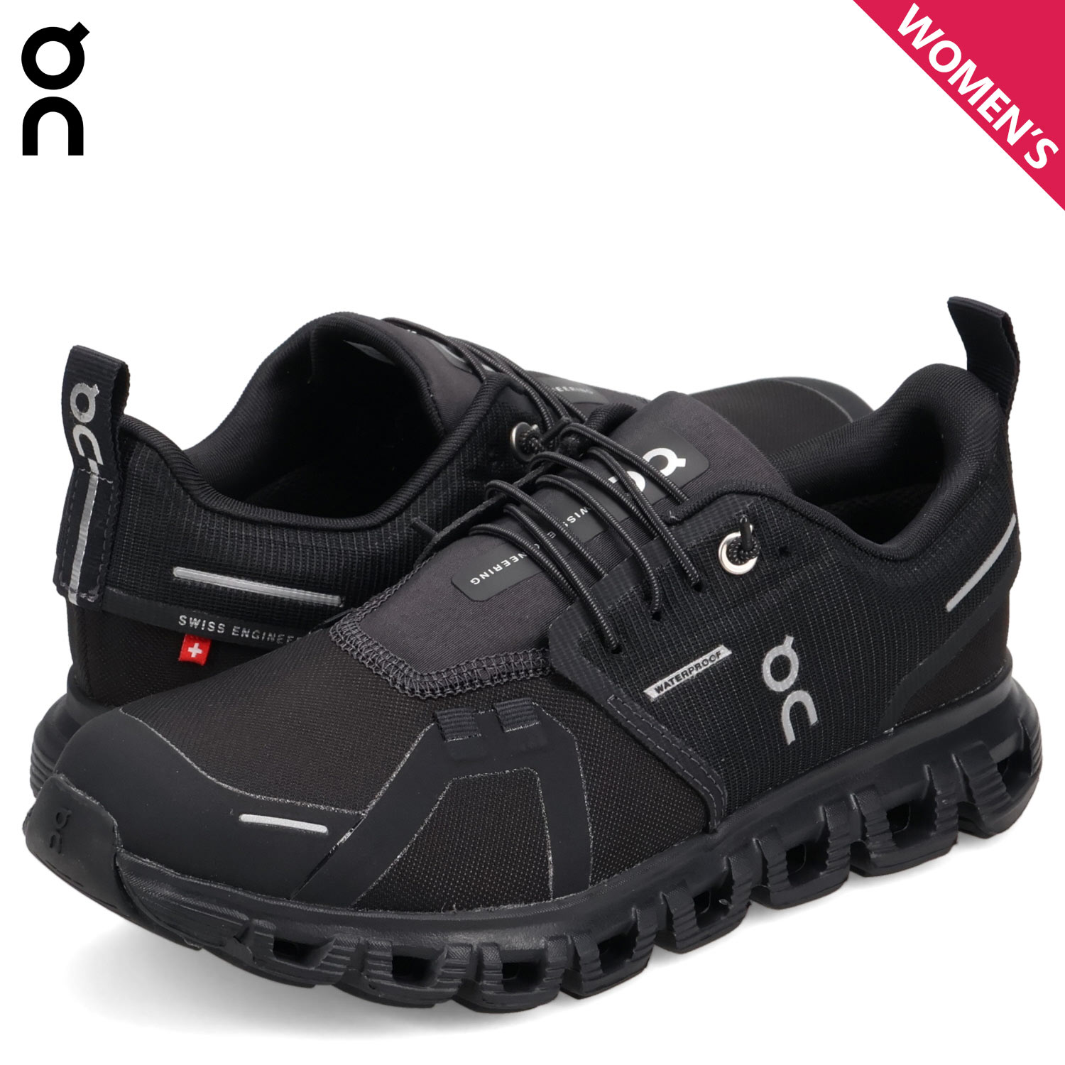 スニーカー クラウド 6 ウォータープルーフ レディース ブラック 黒 3WF10051043 14,630円