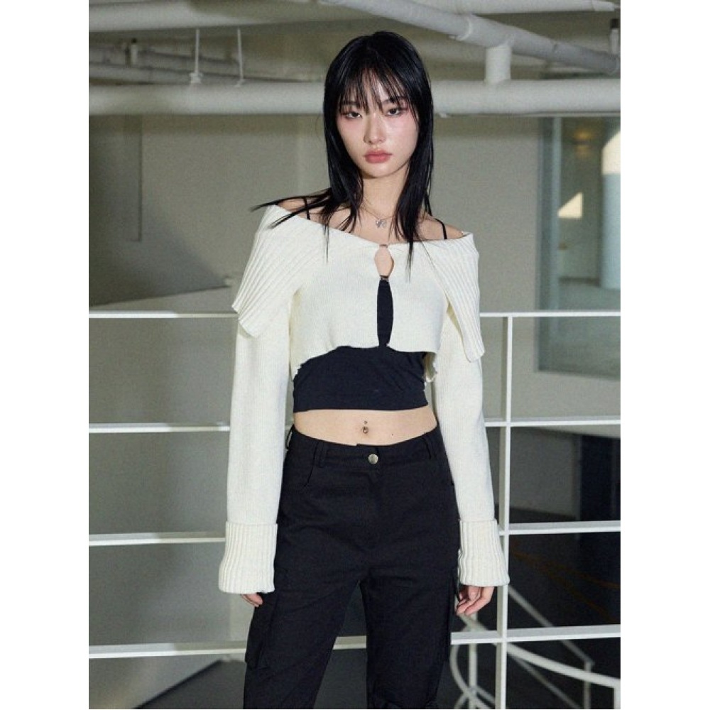 ITOV SEUL セーラークロップカーディガン CM