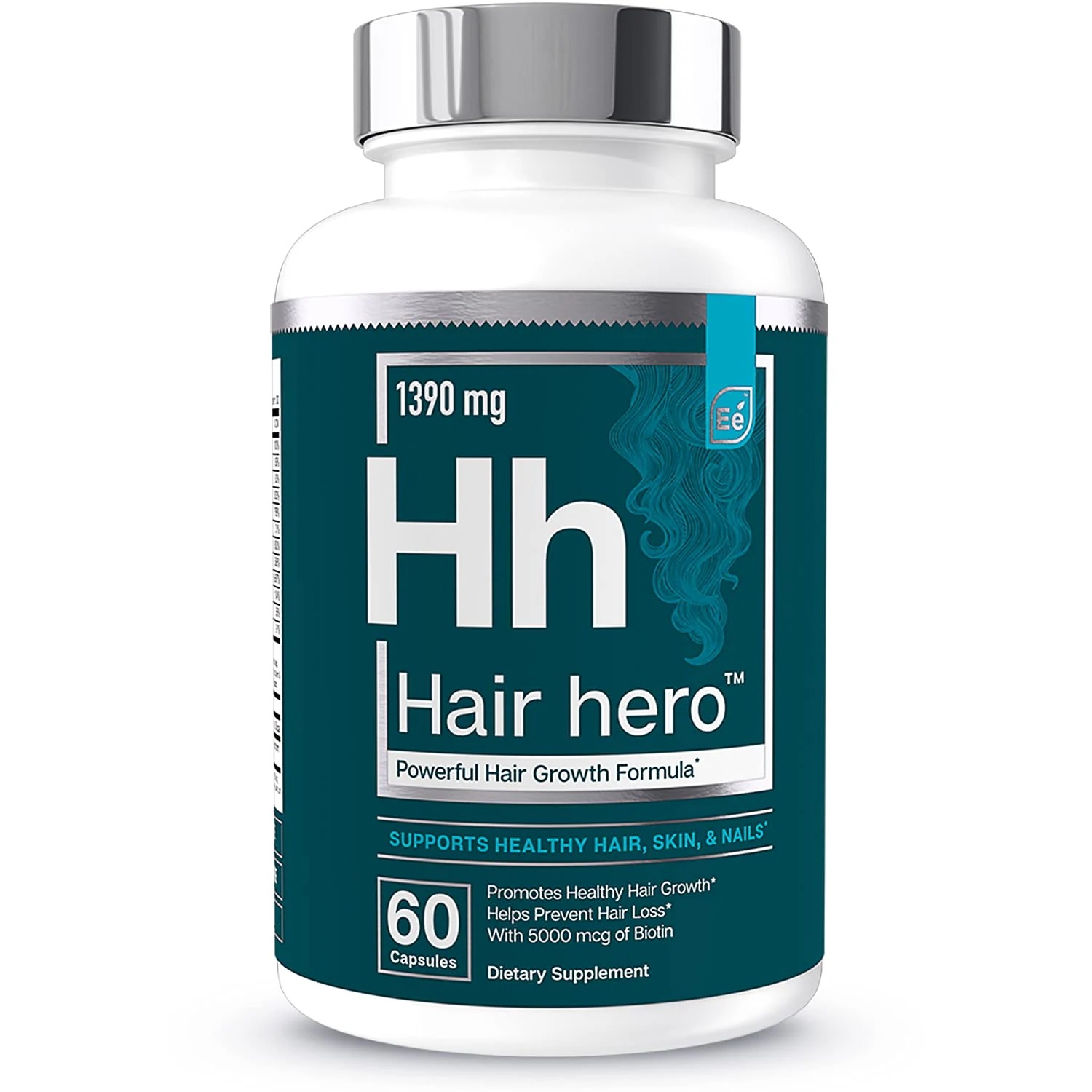 [アメリカ無料直送]ヘアヒーロー-強力な育毛フォーミュラ-健康な毛髪肌爪-5000mcgビオチン