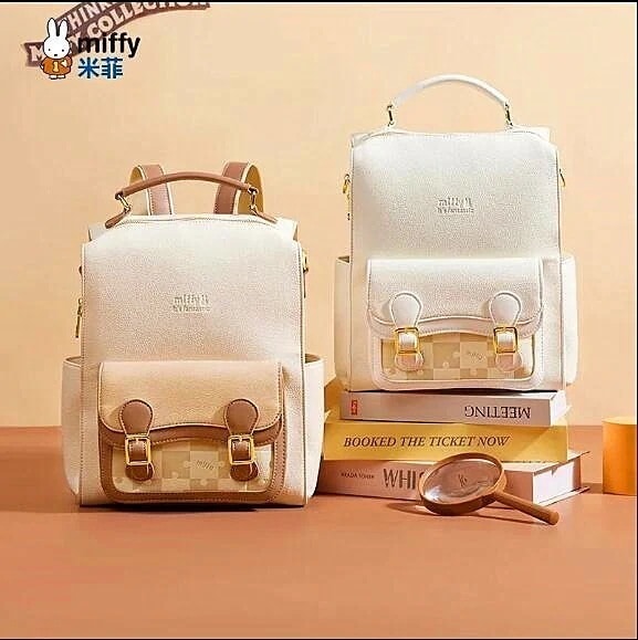 正規品ミッフィーミッフィー新作ランドセル大容量スタイリッシュカジュアルリュックパズル小人数デザインシンプルランドセル女性