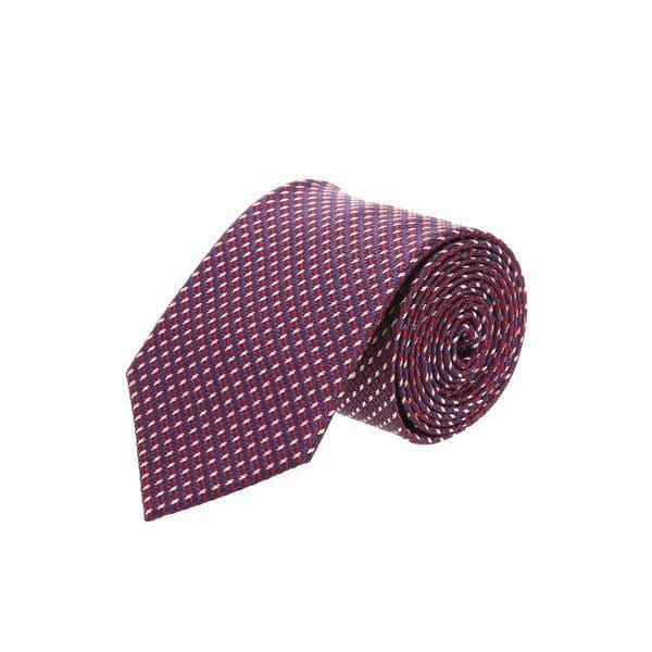 [26SS] レッド オールオーバー パターン ネクタイ (DMNE6E025R2)