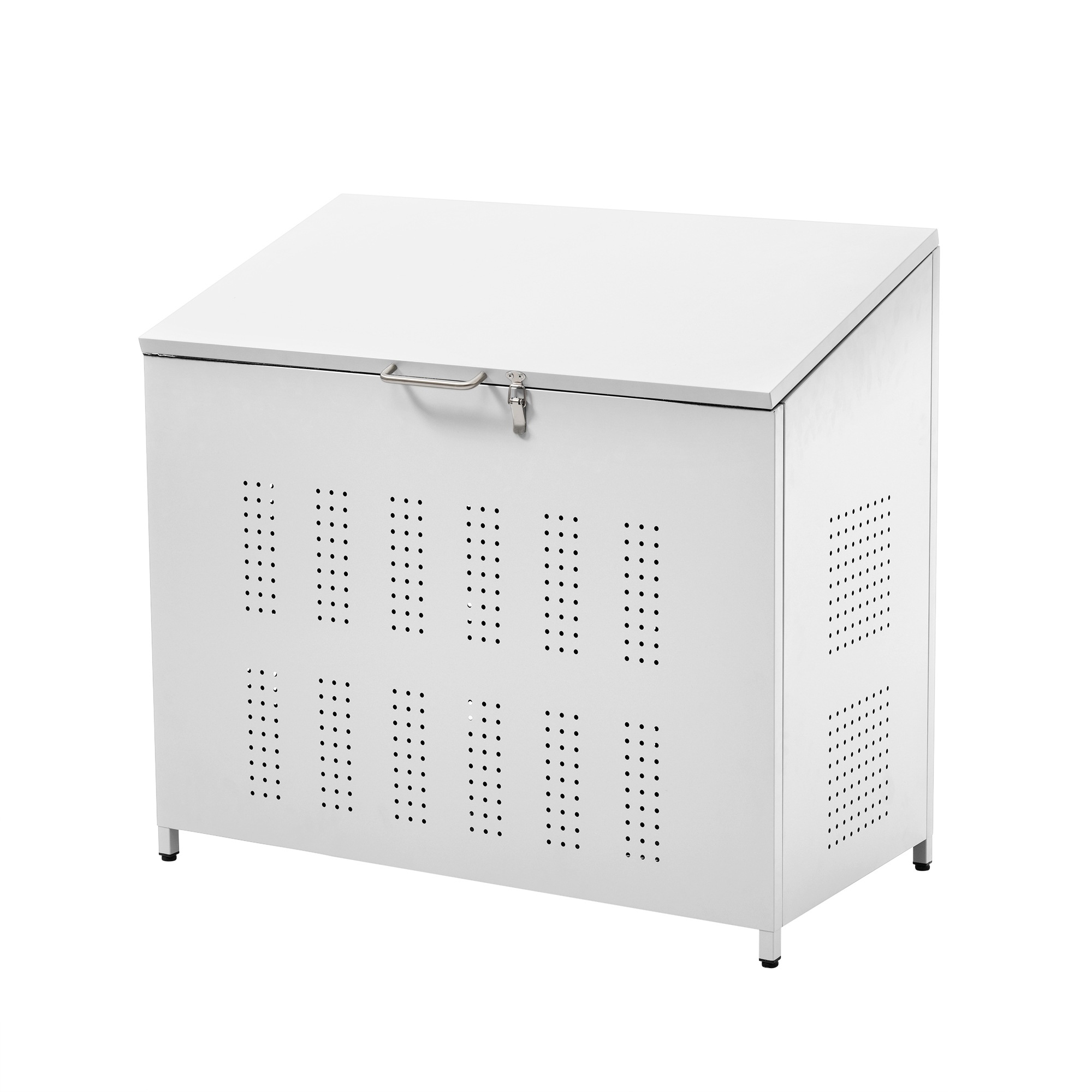 【2点購入で150OFF】【国内即発送】屋外ゴミ収納庫 ゴミ箱 屋外 ゴミ収集ボックス ごみ集積所 大容量 カラスよけ 野良猫対策 ゴミ荒らし防止 庭用可能 容量280L ホワイト