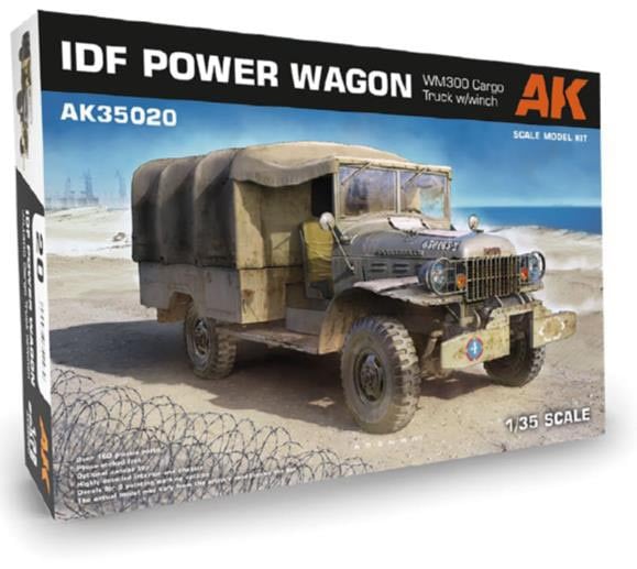 AKインタラクティブ 【再生産】1/35 イスラエル国防軍 IDF パワーワゴン WM300 カーゴトラック ウインチ装備タイプ【AK35020】 プラモデル AK35020 イスラエル IDFパワー