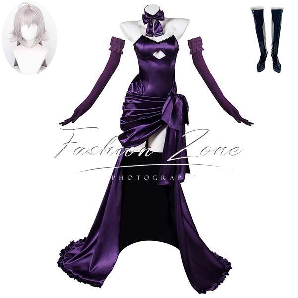 FateGrand Order 風 ジャンヌ・ダルク 酔貞聖夜の晩餐 コスプレ衣装 ウィッグ 靴 cosplay ハロウィン 演出服 変装