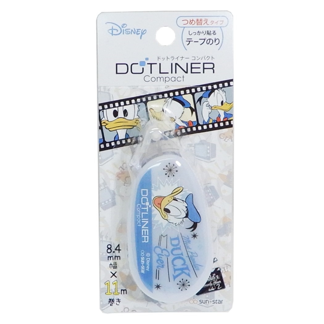 Qoo10 ドナルドダック テープのり ドットライナ 文具