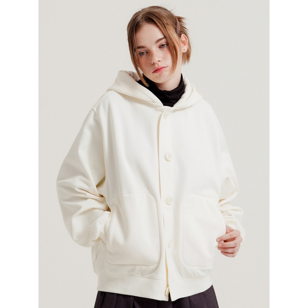 WV プロジェクトリラックススタジアムフード付きジャンパークリーム JJOT7730