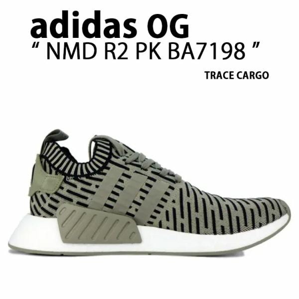 スニーカー NMD_R2 PK TRACE CARGO BA7198 シューズ プライムニット オリーブカーキ メンズ レディース