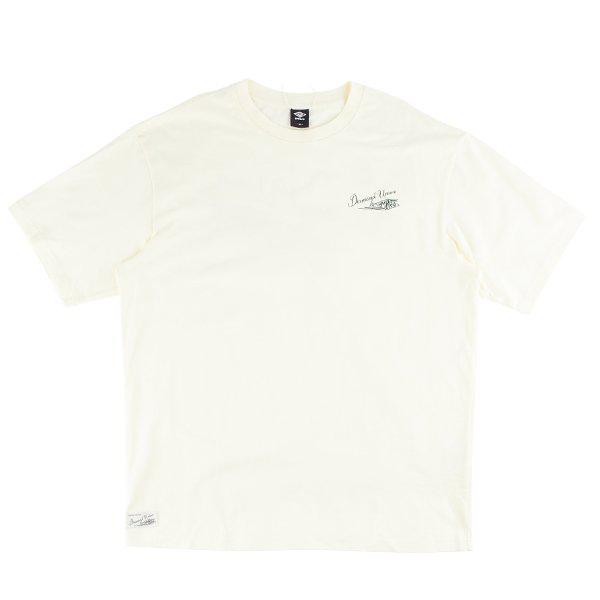 ウェイファインダー ガーメントダイ レタリング半袖Tシャツ UQ121CRS11 CRM
