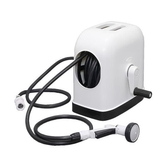 フルカバーホースリールHG 20M ブラック/ホワイト/FHHG20BKWH アイリスオーヤマ FHHG-20-BKWH